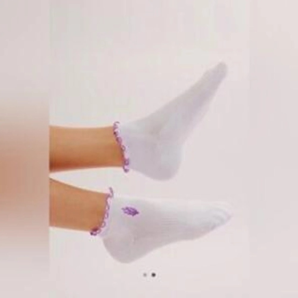 Free People Movement Lilac Purple Ruffle Socks New